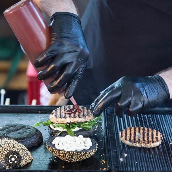 GLOVEWORKS Black Nitrile Industrial Disposable Gloves 5 Mil XX-Large 100 count - Picture 5 of 16